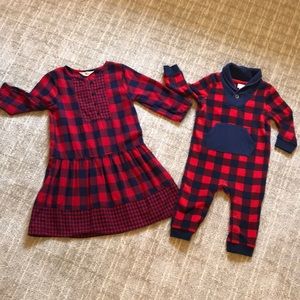 Buffalo Plaid Brother/Sister set*